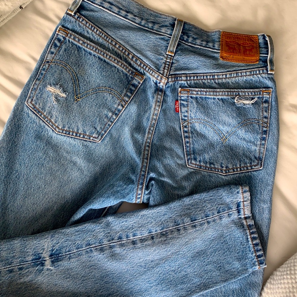 Levi’s 501 high waisted skinny jeans